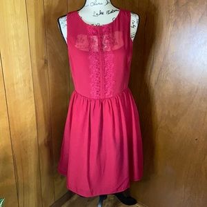 Jessica Simpson Rose Red Cocktail Dress
